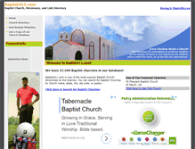 Tablet Screenshot of baptist411.com